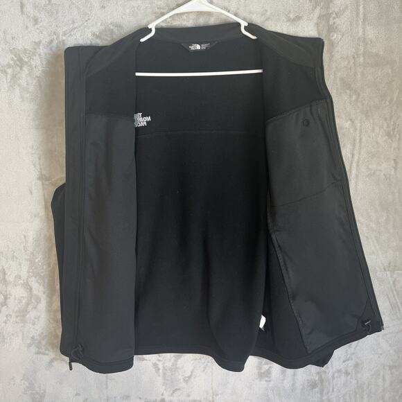 The North Face Apex Bionic Jacket Mens XL Black Softshell Fleece Lined Zip - Picture 4 of 9